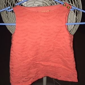Peach tank top blouse